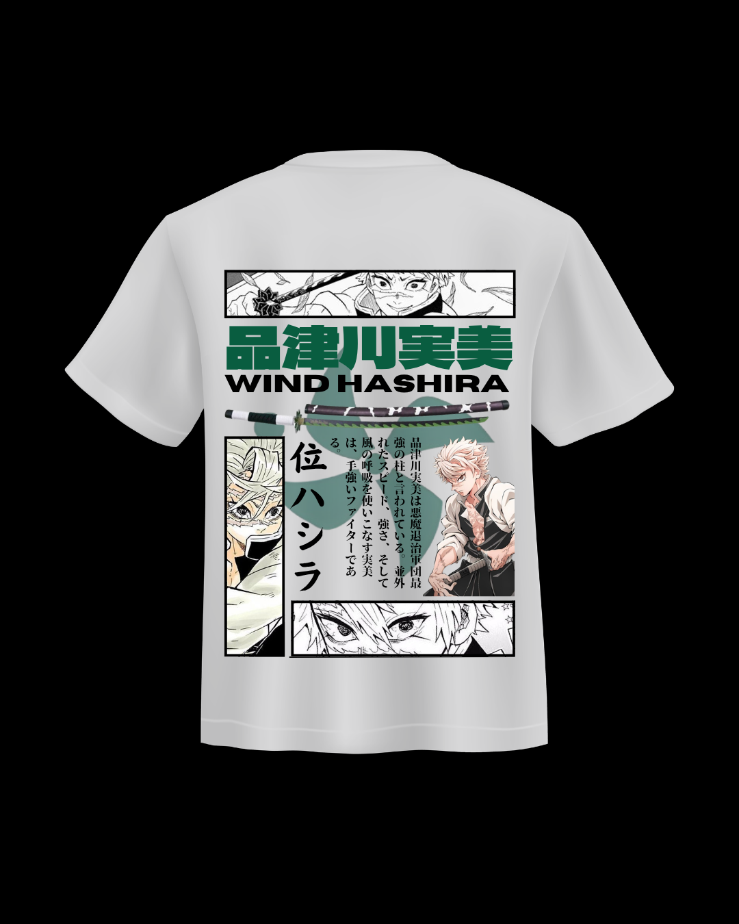 Sanemi Shinazugawa Fan Art Graphic Design – Printable Download